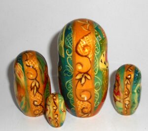 The Tale of Tsar Saltan double sided 10-set nesting Doll Babooshki s
