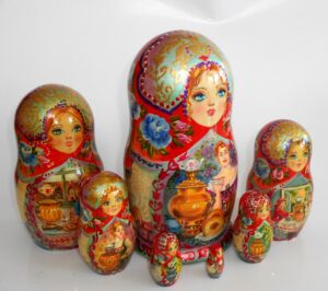 Summer village life 7-set nesting Doll Babooshki s