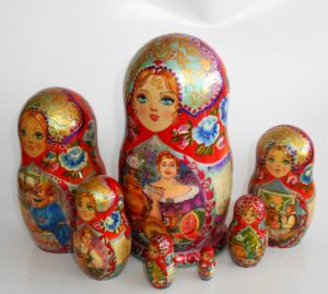 Summer village life 7-set nesting Doll Babooshki s