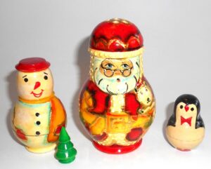 Huge Xmas Tree 42 cm nesting Doll Babooshki s