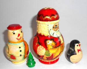 Huge Xmas Tree 42 cm nesting Doll Babooshki s