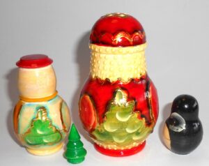 Huge Xmas Tree 42 cm nesting Doll Babooshki s
