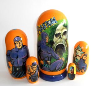 The Phantom Babushka Matryoshka nesting Doll  Babooshki Babushkas
