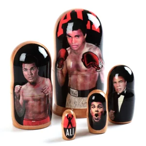 Muhammad Ali Babushka Matryoshka nesting Doll  Babooshki Babushkas