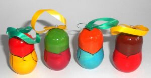 Christmas décor musical instruments 7-set nesting Doll Babooshki s BOX SET