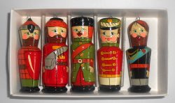 Christmas décor History of Russian Empire Uniform 5-set BOX SET