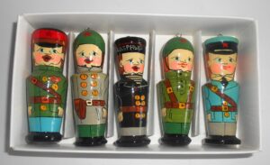 Christmas décor  Soviet military uniform 5-set BOX SET
