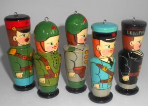 Christmas décor  Soviet military uniform 5-set BOX SET - 2