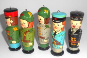Christmas décor  Soviet military uniform 5-set BOX SET - 3