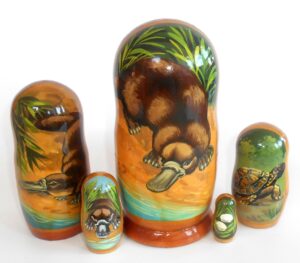 Platypus Babushka Matryoshka nesting Doll Babooshki Babushkas