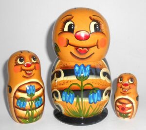 Funny Lady Bug 5-set nesting Doll Babooshki s