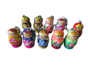 Babushka Keyrings x 10 Babushka   Babushka Matryoshka nesting Doll  Babooshki Babushkas