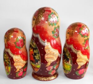 Russian Fairy Tales giant 15-set nesting Doll Babooshki s