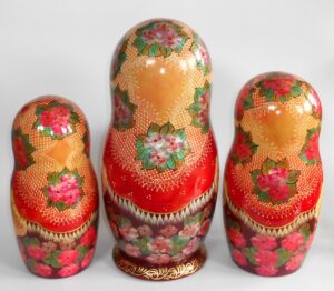 Russian Fairy Tales giant 15-set nesting Doll Babooshki s