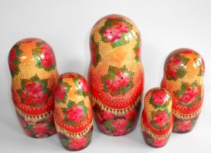 Russian Fairy Tales giant 15-set nesting Doll Babooshki s