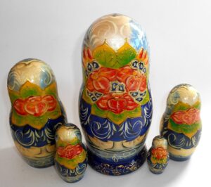 Snow Queen 5-set large nesting Doll Babooshki s