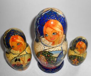 Snow Queen 5-set large nesting Doll Babooshki s