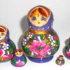 MINI Olga in light purple dress TINY nesting Doll Babooshki s