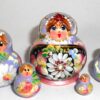 MINI Kira in purple & pink dress TINY Babushka Matryoshka nesting Doll Babooshki Babushkas