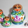 MINI Marfa in blue dress TINY nesting Doll Babooshki s