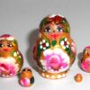 MINI Masha small in gold dress TINY nesting Doll Babooshki s