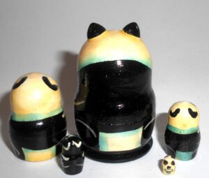 Funny Panda mini nesting Doll Babooshki s