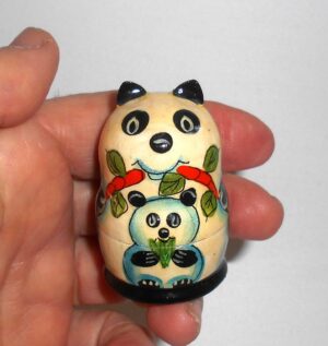 Funny Panda mini nesting Doll Babooshki s
