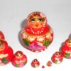 MINI with necklace in red 10-set TINY nesting Doll Babooshki s