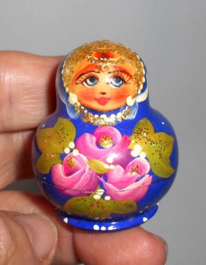 MINI in blue II 10-set TINY nesting Doll Babooshki s