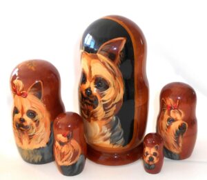 Yorkshire Terrier nesting Doll Babooshki s