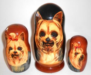 Yorkshire Terrier nesting Doll Babooshki s