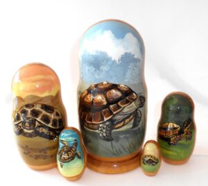 Turtle Babushka Matryoshka nesting Doll Babooshki Babushkas