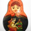 Brooch: ‘Scarlet Flower’ orange-pink scarf Babooshki s