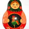 Brooch: Galya with rooster Babushka Matryoshka Babooshki Babushkas