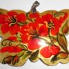 Pendant butterfly shape: Poppies on gold Babooshki s
