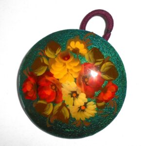 Hair dress: Flowers on green Babooshki s