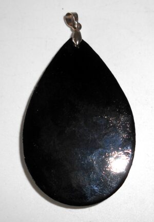 Pendant drop shape: Cat on black Babooshki s