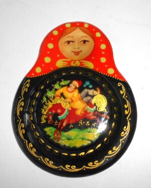 Giant Fridge Magnet: 'Little Humpback  Horse' red scarf 3D Babushka Matryoshka nesting Doll Babooshki Babushkas