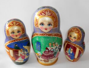 Cinderella multi-figure 10-set Huge Babushka Matryoshka nesting Doll Babooshki Babushkas - Image 12