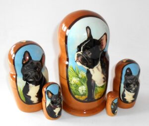 French Bulldog nesting Doll Babooshki s
