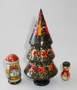 Xmas Tree 3-set nesting Doll Babooshki s