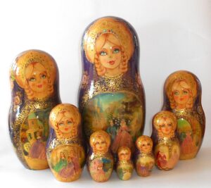 Cinderella multi-figure giant 15-set nesting Doll Babooshki s