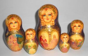Cinderella multi-figure giant 15-set nesting Doll Babooshki s
