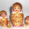 Maya hot pink scarf Babushka Matryoshka nesting Doll Babooshki Babushkas