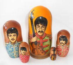 The Beatles Sgt Pepper Matryoshka nesting Doll Babooshki Babushkas