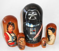 Star Wars II Matryoshka nesting Doll Babooshki Babushkas