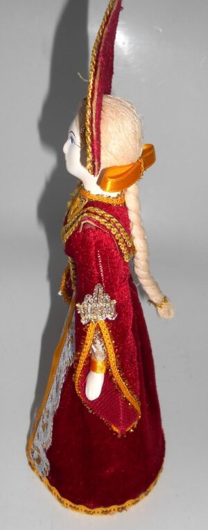 Girl in traditional russian red dress large - 5