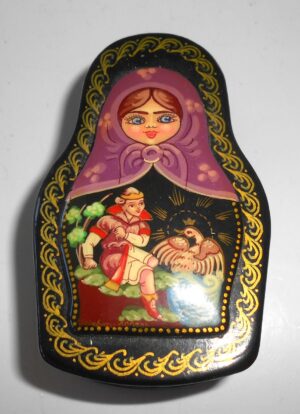 Lacquered box The Swan Princess tale - 3