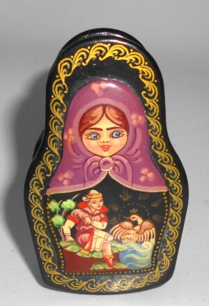 Lacquered box The Swan Princess tale - 4