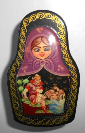 Lacquered box The Swan Princess tale - 2